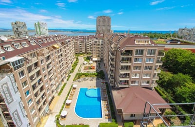 Vermietung einer gemütlichen 2-Zimmer-Wohnung im Komplex Perla, 50 m², Stadtteil Zornitsa, Burgas, Bulgarien